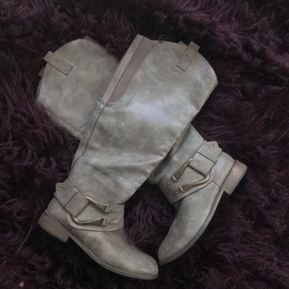 Gray Boots